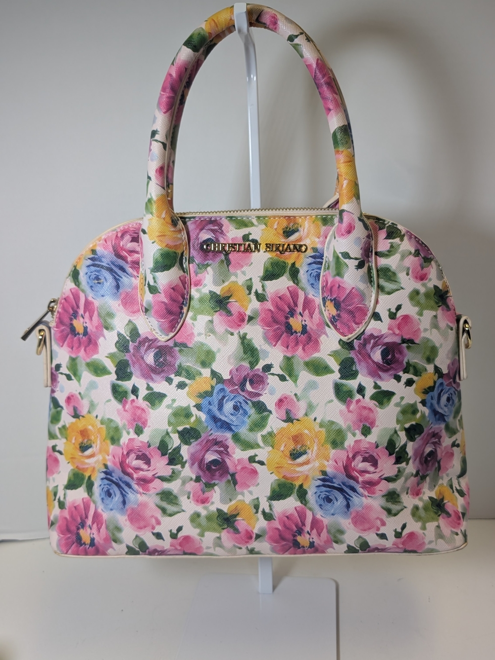 Christian Siriano Floral Dome Satchel in Multicolor